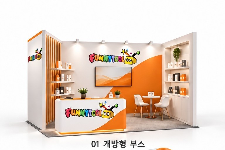 개방형 부스 디자인 참고 이미지