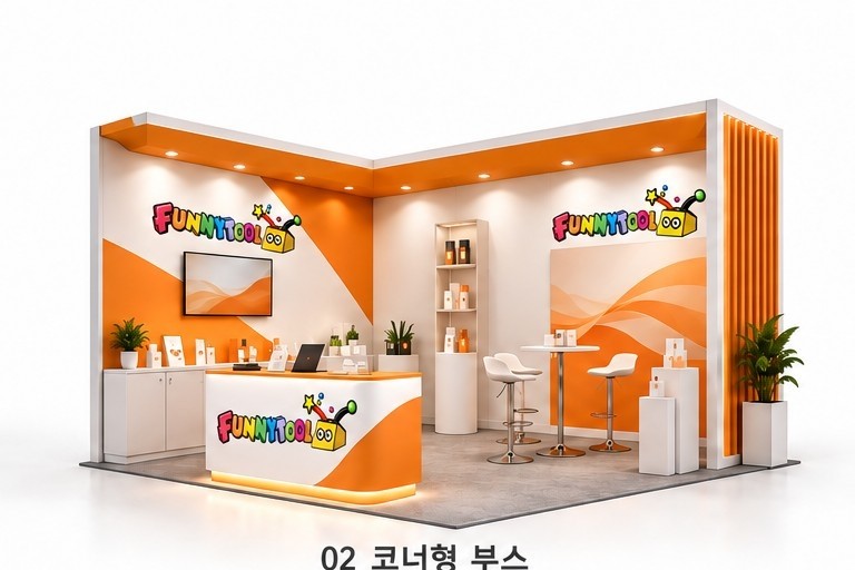 코너형 부스 디자인 참고 이미지
