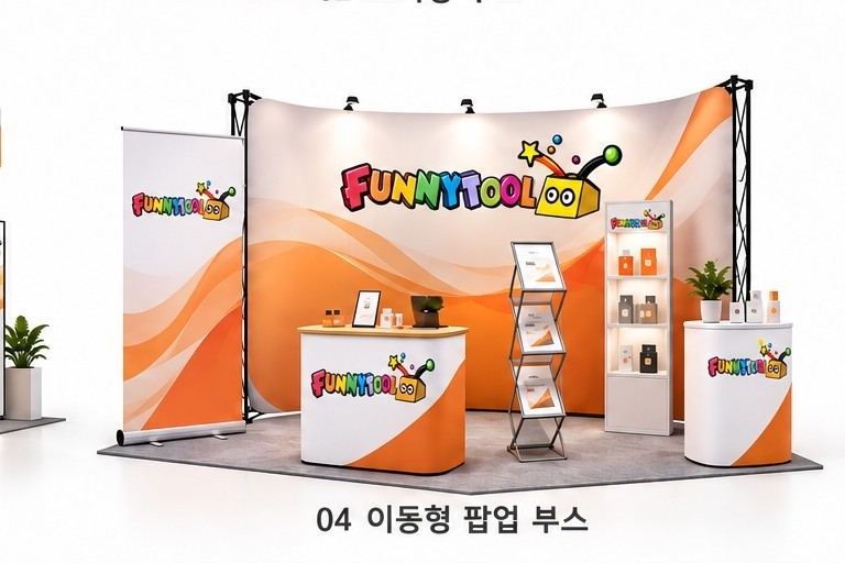 이동형 팝업 부스 디자인 참고 이미지